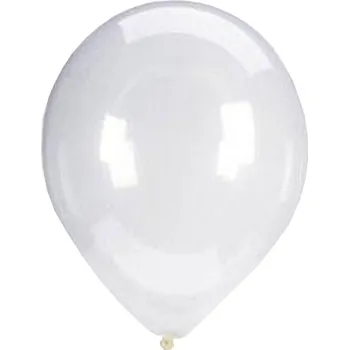 Balónek Bezbarvý kulatý balónek 50 ks