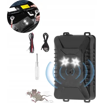 Odpuzovač zvířat AUTOMOBILOVÝ ULTRASONICKÝ ODPUZOVAČ KUN A HLODAVCŮ DO AUTA 5-12V