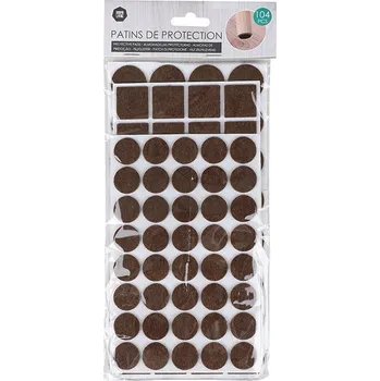 Chňapka DOCHTMANN Sada filcových podložek hnědá 104 ks