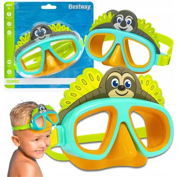 Sluneční brýle Potápěčské brýle Sanxin Potápěčské Brýle Snorkling Okularki Leniwiec Bestway zelená