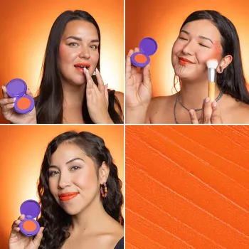 Přípravek na tvář CHEEKBONE BEAUTY Courage Cream Lip and Cheek 4g Biskane