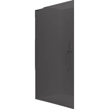 CERANO - Sprchová zástěna Walk-in Onyx L-levá vzpěra - 10 mm - chrom, grafitové sklo - 100x200 cm