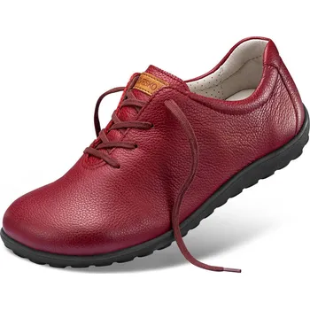 Dámská zdravotní obuv Dámské polobotky se šněrováním, hladká useň, červená: 42