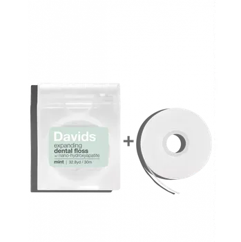 Pleťový krém Davids zubní nit / celé balení + refill / mint / 60m