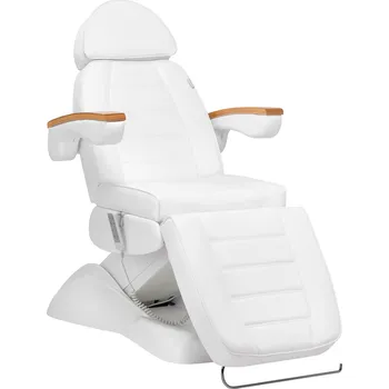 Masážní stůl ACTIVESHOP Elektrické kosmetické křeslo Lux 4M D bílé s kolébkou
