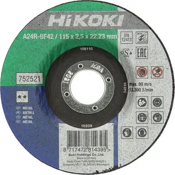 Řezný kotouč HiKOKI 752521 Řezný kotouč na kov 115x22,23x2,5mm free_store_pickup