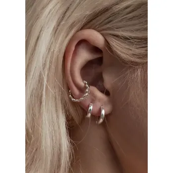 Souprava šperků NO MORE Crushing It Ear Cuff Silver
