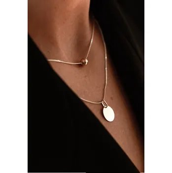 Souprava šperků NO MORE Plate Necklace Silver