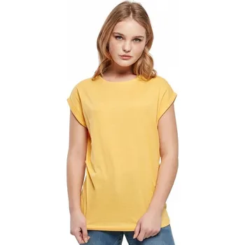Dámské tričko Dámské volné tričko Urban Classics s ohrnutými rukávky 100% bavlna Barva: oranžová výrazná, Velikost: 4XL