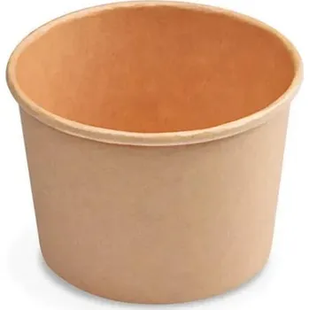 Krabice na pečivo Papírové misky 500 ml / kraft / 50 kusů