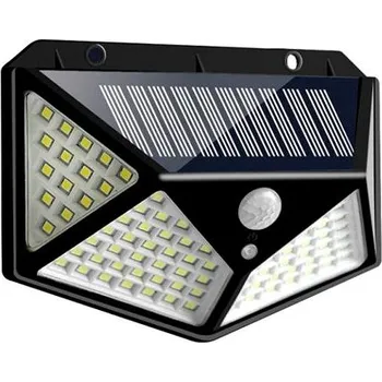 Žárovka Alum Solární čtyřstranné LED osvětlení s pohybovým senzorem