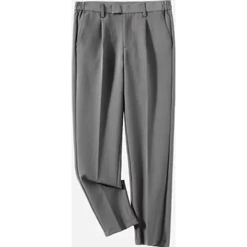 Pánský lehký oblek – volný střih, vhodný i na léto Velikost: 4XL, Barva (Varianta): Gray trousers (single)