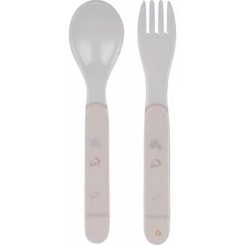 Dětsný nábytek Dětský set lžíce a vidlička - Balerína - Růžová