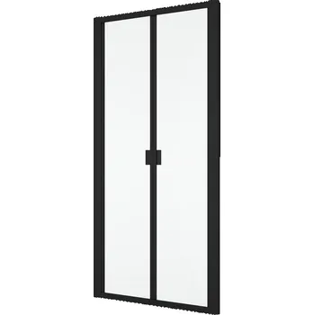 Sprchové dveře Ronal Divera Sprchové dveře 90 cm zalamovací, černé matné/čiré D22K0900607