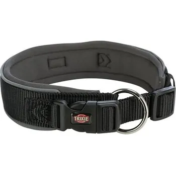 Vodítko pro psa PREMIUM obojek extra široký, černá/grafit, L-XL: 53-62cm/50mm