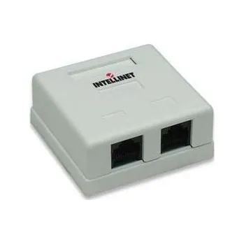 Elektrická zásuvka Intellinet 210898 Zásuvka 2xRJ45 NAT C5 UTP WH