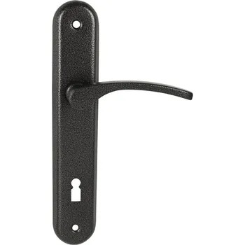 Dveřní kování MP kování KE-Laura Provedení: otvor pro obyčejný klíč BB, Povrch: antik šedá, Rozteč: 90