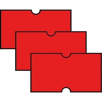 Samolepící etiketa Etikety 22x12 mm červené do kleští COLA-PLY