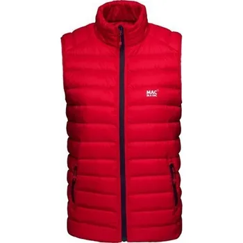 Pánská vesta MAC IN SAC Mac In A Sac Alpine Packable Men's Down Vest, Red Velikost: XS
