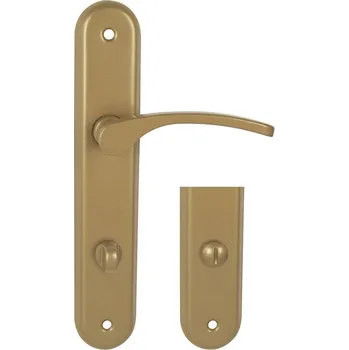 Dveřní kování MP kování KE-Laura Provedení: kování pro WC zámek, Povrch: zlatá, Rozteč: 90