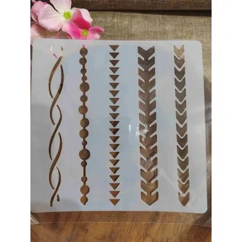 umělá květina Plastová šablona 13x13 cm č.10