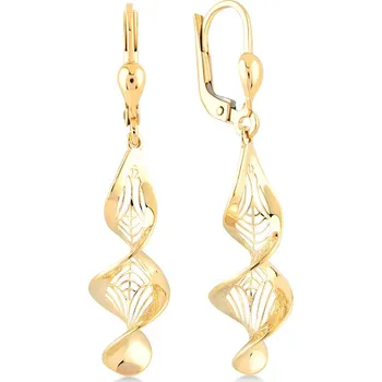 Náušnice Lillian Vassago Zlaté visací náušnice spirály LLV06-GER284