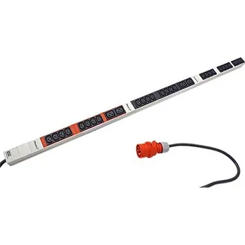 Napájecí panel PDU BACHMANN Vertikální napájecí panel 24x IEC320 C13, 6x IEC320 C19, 3m, vidlice IEC 60309 3x16A, alu (800.2282) - 19.07.2172