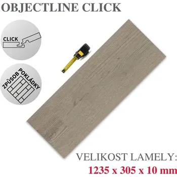 vinylová podlaha Vinylová podlaha DP 9781 Dub Vigo šedý Varianta: Objectline Click (plovoucí)
