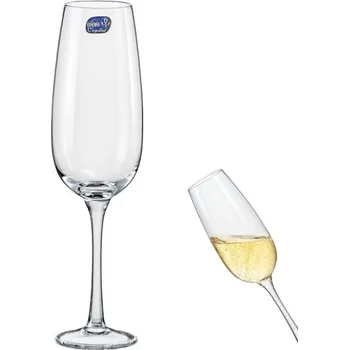 Sklenice Crystalex, Nový Bor Sklenice na sekt a prosecco Emma 260 ml - sada 6 ks