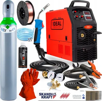 Svářečka INVERTOROVÁ SVÁŘEČKA IDEAL MIG 255 MMA 230V/400V 250A IGBT ALU 4X4