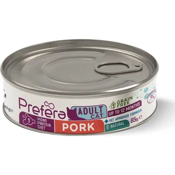 Krmivo pro kočku PREFERA Monoproteinové krmivo pro kočky Vet Approved vepřové 85g