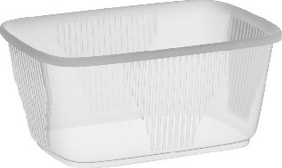 Miska hranatá plastová 250 ml / 100 kusů