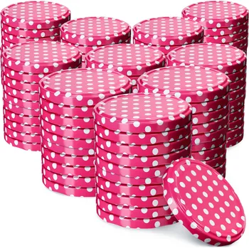 Sklenice Šroubovací Víčka na zavařovací sklenice Kadax K4729 růžová 66 mm 100 ks