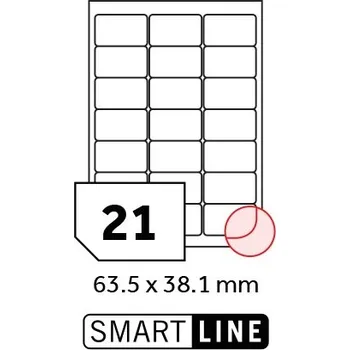 Speciální papír SMART LINE samolepicí etikety 63,5x38,1 mm / A4 100 archů