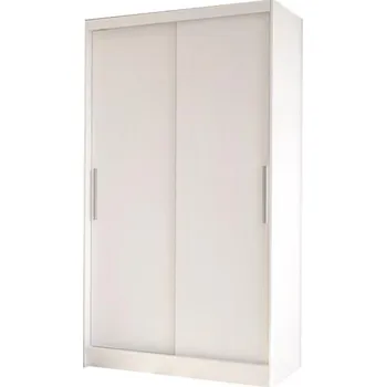 Šatní skříň Nejlevnější nábytek - Šatní skříň s posuvnými dveřmi SILVERIO I, bílá