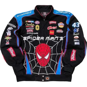 Pánská softshellová bunda Motorkářská bunda Spider-man – sportovní pánská bunda s potiskem Barva: Černá, Velikost: M