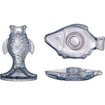 Svícen Bloomingville, Svícny na klasické svíčky Linley sytě modré 2 ks - Formadore