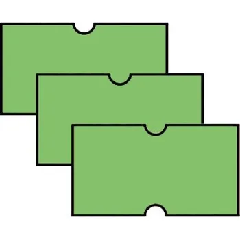 Samolepící etiketa Etikety 22 x12 mm zelené do kleští COLA-PLY