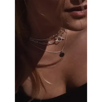 Náhrdelník NO MORE Paper Clip Choker Silver