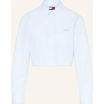 Dámská halenka Tommy Jeans Dámská Cropped Košilová Halenka, bílá / tmavě...