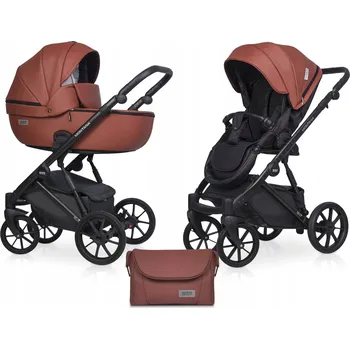 Kočárek Kočárek 2v1 MONTANA ECCO Riko Basic SEDADLO PO A PROTI SMĚRU JÍZDY TAŠKA FÓLIE SADA