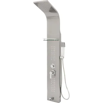 Sprchový panel Sprchový panel LAGO 4v1 - s výtokem do vany - inox