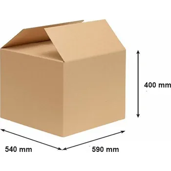 Archivační box Kartonová krabice 590x540x400 mm 3VVL