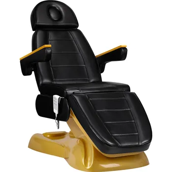 Masážní stůl ACTIVESHOP Elektrické kosmetické křeslo SILLON Lux 273b 3 motory zlaté černé
