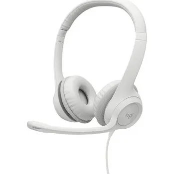 Sluchátka Logitech náhlavní souprava Headset H390, bílá