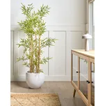 Květináč bílý 38x38x30 cm Kulatý hlína skleněná vlna květináč odolný proti povětrnostním vlivům Beliani