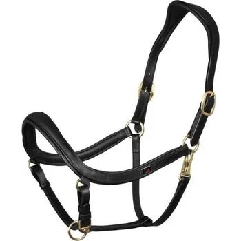 Kožená ohlávka SUPREME Swedish černá PONY