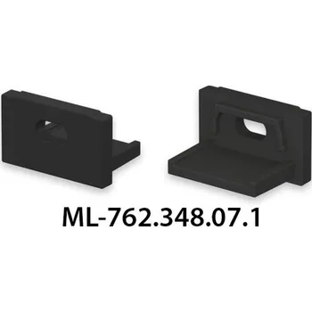 Průmyslové svítidlo MCLED Koncovka pro PDA s otvorem černá ML-762.348.07.1