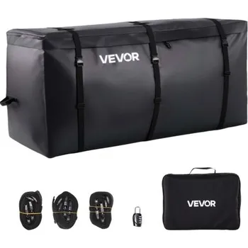 přepravka pro zvíře VEVOR Přepravní taška Hitch Carrier Carrier Bag, vodotěsné PVC 840D, 59,84 x 24,02 x 30,63 palce (25 krychlových stop), odolná nákladní taška pro uskladnění na korbě nákladního vozu se zesílenými popruhy, vhodná pro tažné koše automobilů, SUV, dodávek