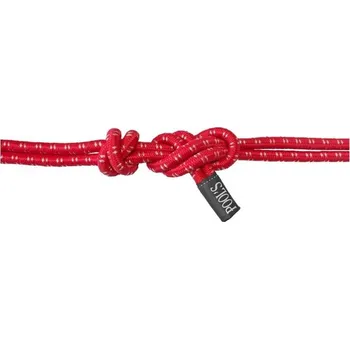 Provazová ohlávka POOLS Twin s vodítkem red